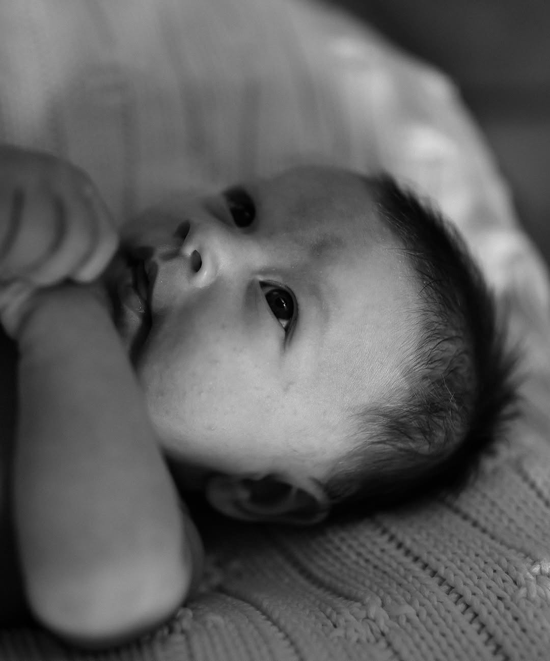 Intimate newborn portrait